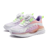 Spring Autumn Children Shoes Breathable Sneakers For Boys Lightweight Kids Soft Bottom Girls Running Mart Lion AS7828 purple 27 CN