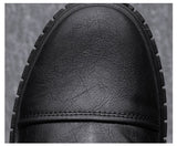 Off-Bound Autumn Men's Ankle Boots Tooling Desert British Punk Zip Chelsea Motorcycle High-cut Shoes Mart Lion   