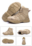 Indestructible Men's Work Safety Boots Outdoor Military Anti-smash Anti-puncture Industrial Shoes Desert MartLion   