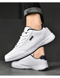 Leather Men Shoes Sneakers  Men Casual Shoes Italian Leisure Male Non-Slip Footwear Shoes MartLion   