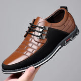 Cross border 5 color large casual leather shoes men's stock casual bags MartLion Dark Brown 38 