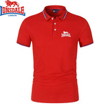 Embroidered Summer Polo Shirt Men Hot Men's Short Sleeve Top  Casual Polo-shirt for Men MartLion Red S(50-55)KG 