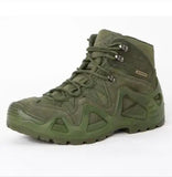 Army Fans Outdoor Men's Military Combat Tactical Desert Boots Field Hunting Hiking Climbing Training Non-slip Sports Shoes MartLion High Green 39 