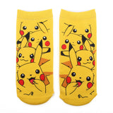 Pokemon Pikachu Cute Cartoon Unisex Short Socks Creative Colorful Multiple Cat Face Happy Low Ankle Socks for Women MartLion 7  