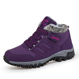 Padded Warm Casual Shoes Non-slip Running Trendy Men's Sneakers Lightweight Unisex Snow Boots MartLion PURPLE 36 