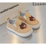 Children Casual Shoes Girls Canvas Shoes Boys Slip-on Baby Cute Cartoon Print Sneakers MartLion   