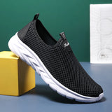 Shoes for Men Slip on Casual Breathable Mesh Outdoor Non Slip Lazy Shoes Lightweight  Men Shoes MartLion   