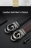  HCDW Black Brown GG belt men's Automatic genuine leather Golf belt Luxury Brand designer Waist belts Gift MartLion - Mart Lion