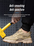 Summer Work Shoes Lightweight And Breathable Steel-Toed Safety Production Mart Lion   