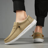 Men Casual Shoes Slip on Canvas Loafers  Walking Flats  Man  Non Slip Soft Moccasins Sneakers Summer MartLion   