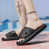 Breathable Men's Slippers Summer Outdoor Slides Massage Flip Flops Non-slip Flat Beach Sandals Shark Sneakers Shoes Mart Lion   