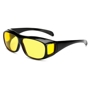 Car Night Vision Driving Glasses Anti-Glare Motorcycle Bicycle Driver Goggles UV Protection Sunglasses Eyewear Car Accessries MartLion Yellow  