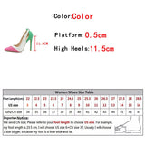 Liyke Spring Summer Women Pumps Pointed Toe High Heels Slingback Sandals Ladies Party Prom Shoes Stiletto Mixed Color Mart Lion   