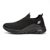 Damyuan Light Men's Casual Shoes Slip-on Breathable Sneaker Women Walking Antiskid Jogging Sport Mart Lion Black 36 