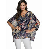 Women Blouses Style Batwing Casual Summer Blouse Shirt Woman MartLion picture color 18 5XL 