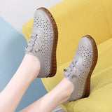 Women Sneakers Casual Shoes Leather Lightweight Designer Loafers Breathable Slip on Flat MartLion   