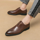 Mens Leather Shoes High Men's Shoes Oxford Wedding Men Dress Leather Shoes Gentleman Office Man Shoe