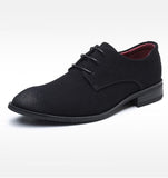 Men's Casual Shoes Lace-up Suede Leather Light Driving Flats Classic Retro Oxfords Mart Lion   