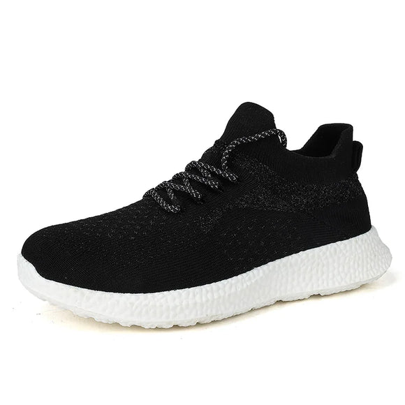 Lightweight Casual Shoes Outdoor Non-slip Sneakers Men's Trendy Running Mesh MartLion black 39 