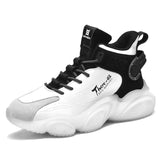 Men's Shoes Sneakers Casual Luxury Platform Trainer Race Walking Shoes MartLion white 38 