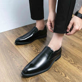 Men's Retro Shoes Slip-on Loafers Male Business Shoes Light Dress Driving Shoes Monk Shoes MartLion   