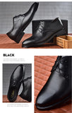 Men's leather shoes dress all-match casual shock-absorbing wear-resistant oversized Mart Lion   