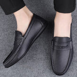 Super Soft Men&'s Moccasins Slip Loafers Flats Casual Footwear Microfiber Leather Shoes Mart Lion   