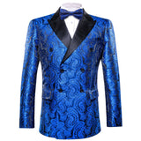 Men's Luxury Blazer Party Wedding Dress Jacket Suit Gold Thread Slim Dress Suit Barry Wang Mart Lion XX-0011 S 