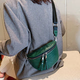 Luxury Designer Saddle Women's Chest Bag Crossbody Female Chain Handbag Hobos Bag Belt Purse Mart Lion   