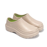 Outdoor Men's Sandals Oilproof Waterproof Nurse Chef Shoes Lightweight  Eva Garden Casual Slippers Beach Aqua MartLion Khaki 39-40 