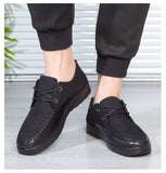 Men's Casual Dress Shoes Classic Lace-up Leather Casual Oxford Flats Footwear Loafers Mart Lion   