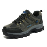Outdoor Men's Sneaker Winter Couples Casual Shoes Mountaineering Shoes Men's Leather Walking Shoes Large Footwear MartLion Grey 36
