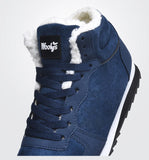 Men Snow Boots Outdoor No Slip Winter Ankle Boots Lightweight Hight Top Sneaker Warm Plush Women Footwear Hiking Boots MartLion