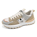 Non-slip Vulcanized Shoes Men's Trendy Sneakers Breathable Running Shoes Outdoor MartLion Khaki 39 