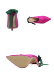 Liyke Spring Autumn Green Ankle Strap High Heels Shoes Women Pointed Toe Stiletto Party Dress Pumps Sandals Mart Lion   