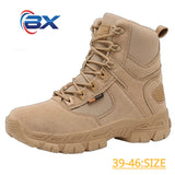 Men's Tactical Boots Army Military Desert Waterproof Work Safety Shoes Climbing Hiking Ankle Outdoor MartLion 869-shase 42 
