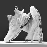  Blade Warrior Sneakers Men's Running Shoes Designer Jogging Sports Outdoor Sock Walking Footwear Mart Lion - Mart Lion