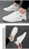 Men's Casual Shoes Designer Luxury Knurling Genuine Leather Flats Skateboard Street Sneakers Mart Lion   