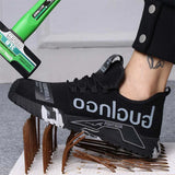 Breathable Security Men's Shoes Anti-smash Anti-puncture Work Steel Toe Cap Indestructible Anti Slip Protective MartLion   