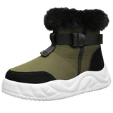Furry Warm Snow Boots Padded Thickened Cotton Shoes Men's Boots Lightweight Walking MartLion green 39 