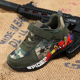 Shoes Children Camouflage Green Sneaker For Kid Walking PU Breathable MartLion   