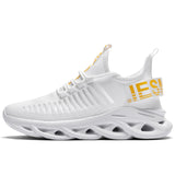 Men's Sneakers Casual Mesh Breathable Height Increase Shoes Masculino Adulto Mart Lion White 39 