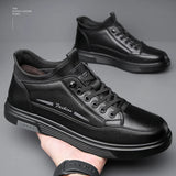 Men  Increasing Shoes Invisible Inner Increasing Single Shoes Men Casual Plus Velvet Cotton Shoes MartLion   