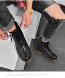 Men's Autumn High Help Work Wear Short Boots British Outdoor Waterproof Leather Vintage British Style Leather MartLion   