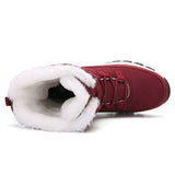 Winter cotton shoes high top snow boots women's outdoor casual warm non-slip plus velvet cotton Mart Lion   