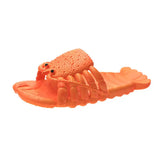 Summer Beach Funny Slippers Men's Footwear Family Shoes Parent-child Sandals Boys Unisex Fish Slippers MartLion orange lobster 30-31 