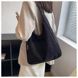 Canvas Shoulder Women's Tote Bag Corduroy Simple Casual Large Capacity Designer Handbag Shopper Bag MartLion   