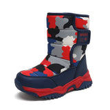 Kids Snow Boots Girl Waterproof Kids Winter Boots for Girls Shoes for Toddlers Girl's Boot Children's Shoes Girls' Rubber MartLion dark blue red 27 