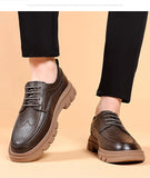 British Style Casual Shoes Men's Leather Lace-up Work Zapatos Hombre MartLion   