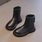 Children Short Boots for Girls Boys Winter British Style Soft Anti-slippery Versatile Shoes MartLion
